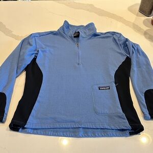 Patagonia Zip-Up Sweater in Blue and Black